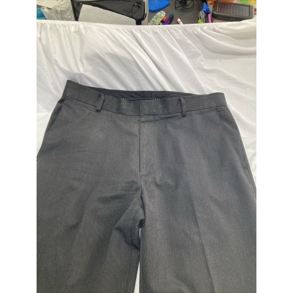 Dockers D2 Straight Fit Grey Black  Pants Men's 34x34 Pleated Dress Pants - Picture 2 of 6